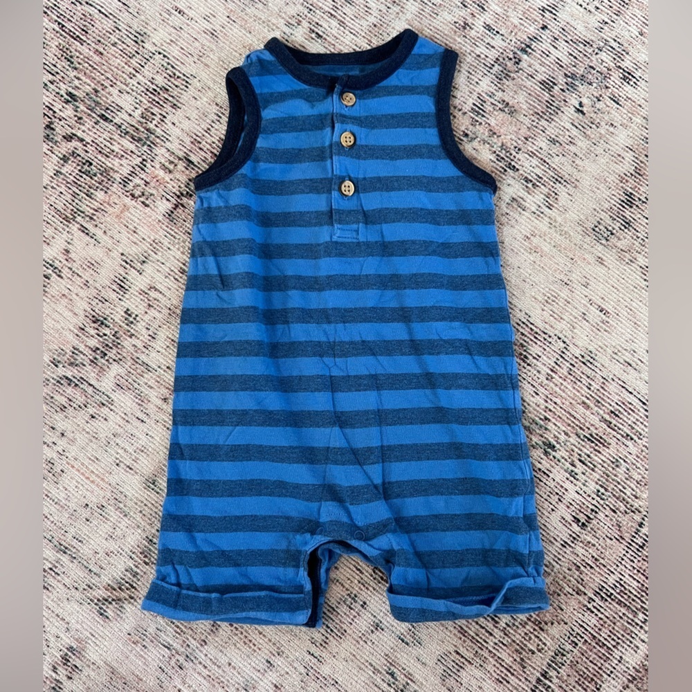 Cat & Jack Blue Striped Bodysuit